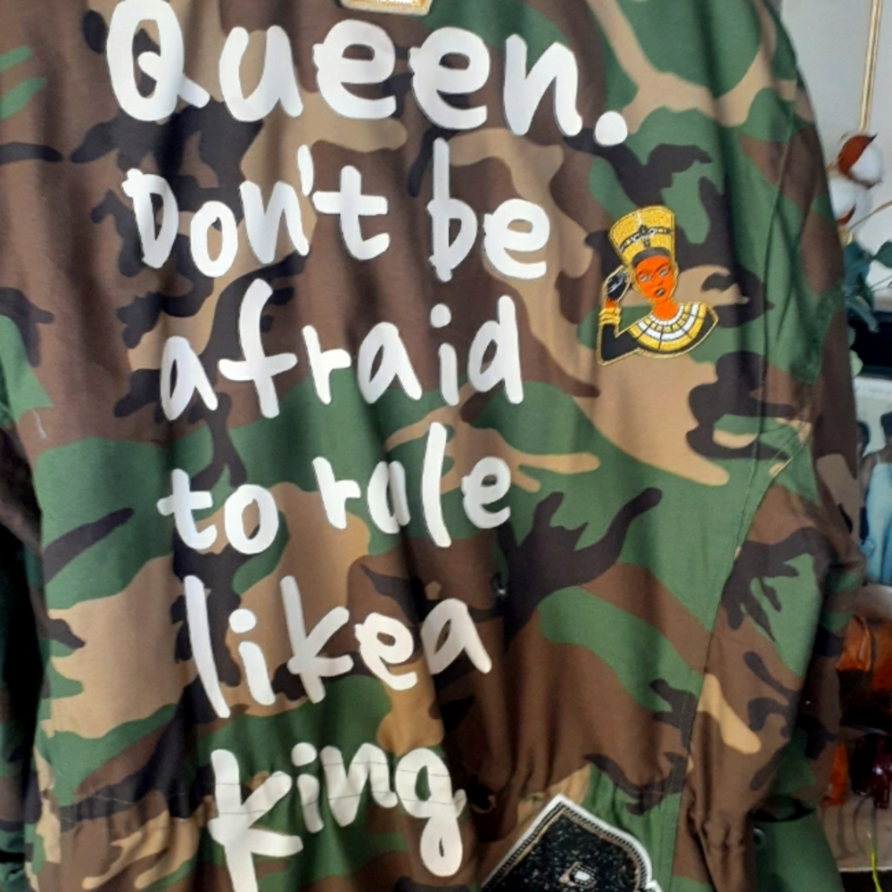 Mess in a Bottle Camouflage Army Jacket